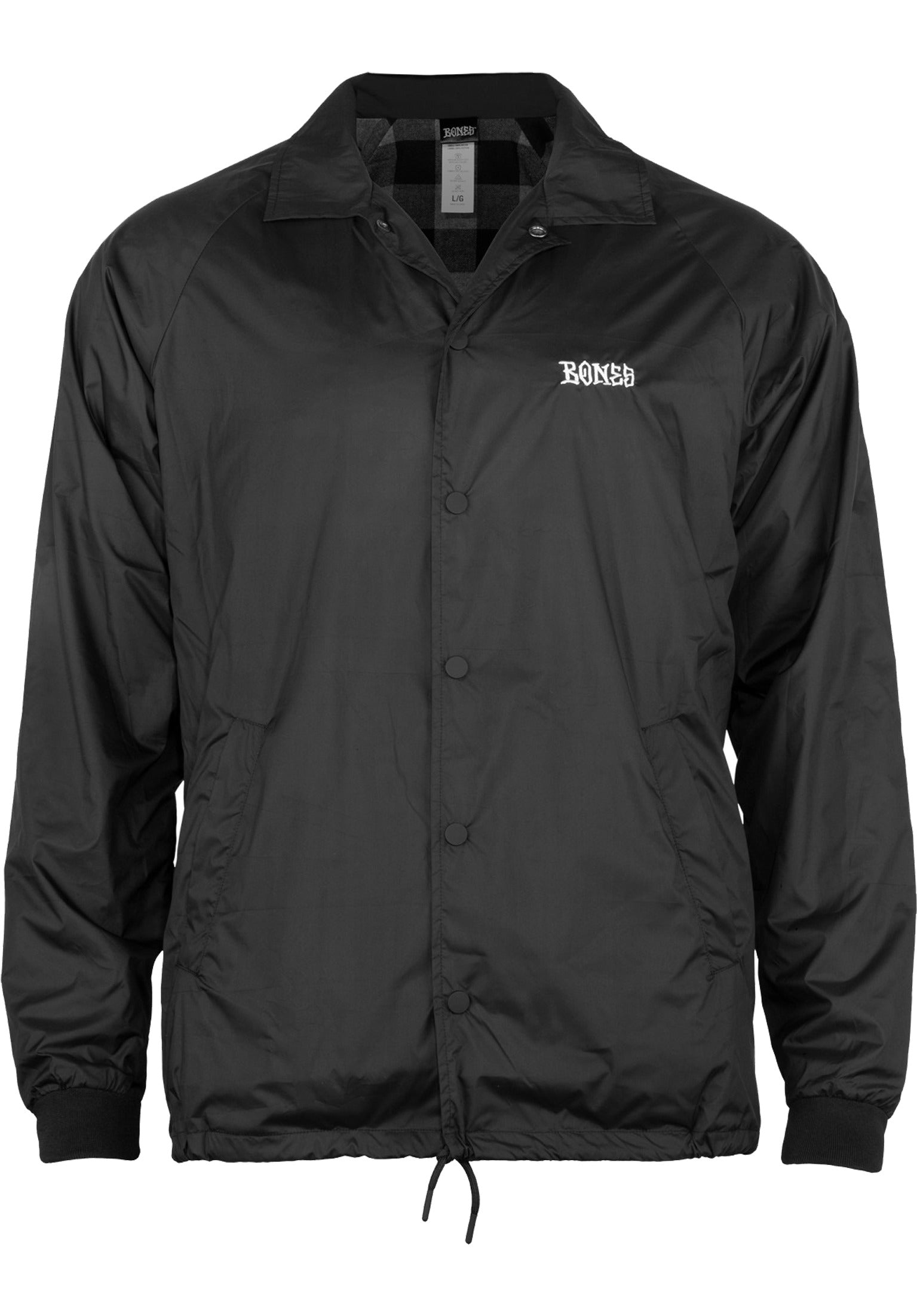 Coaches Stitch Bones Wheels Light Jacket in black for men – TITUS