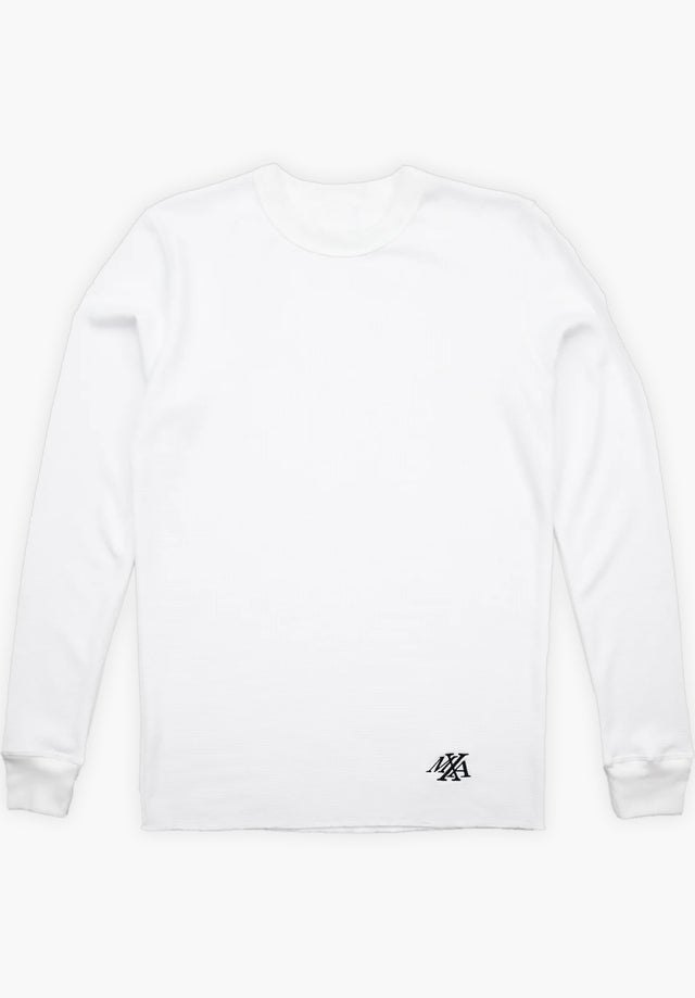 Embroidered Logo Thermal white Vorderansicht