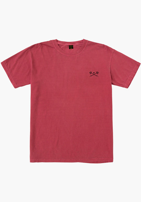Dark Seas Go-To-Tee Pigment Dyed Tee T-Shirt burnt-sienna – View 1