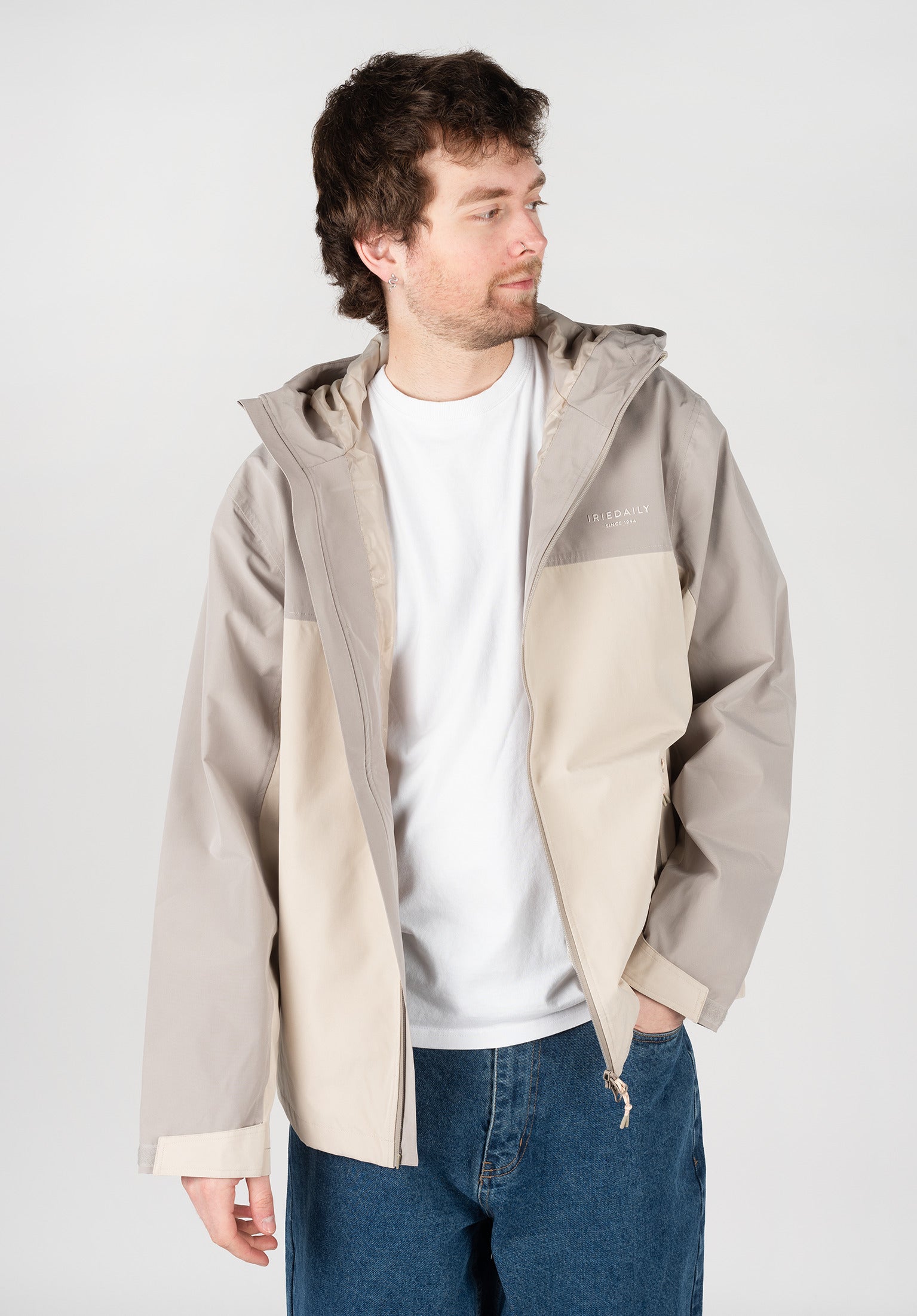 Terance Anorak iriedaily Winter Jackets in stonegrey for men – TITUS