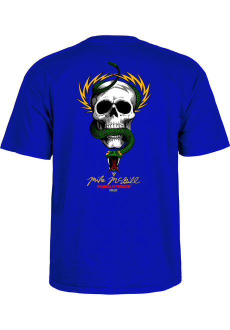 Mc Gill Skull & Snake royalblue Close-Up1