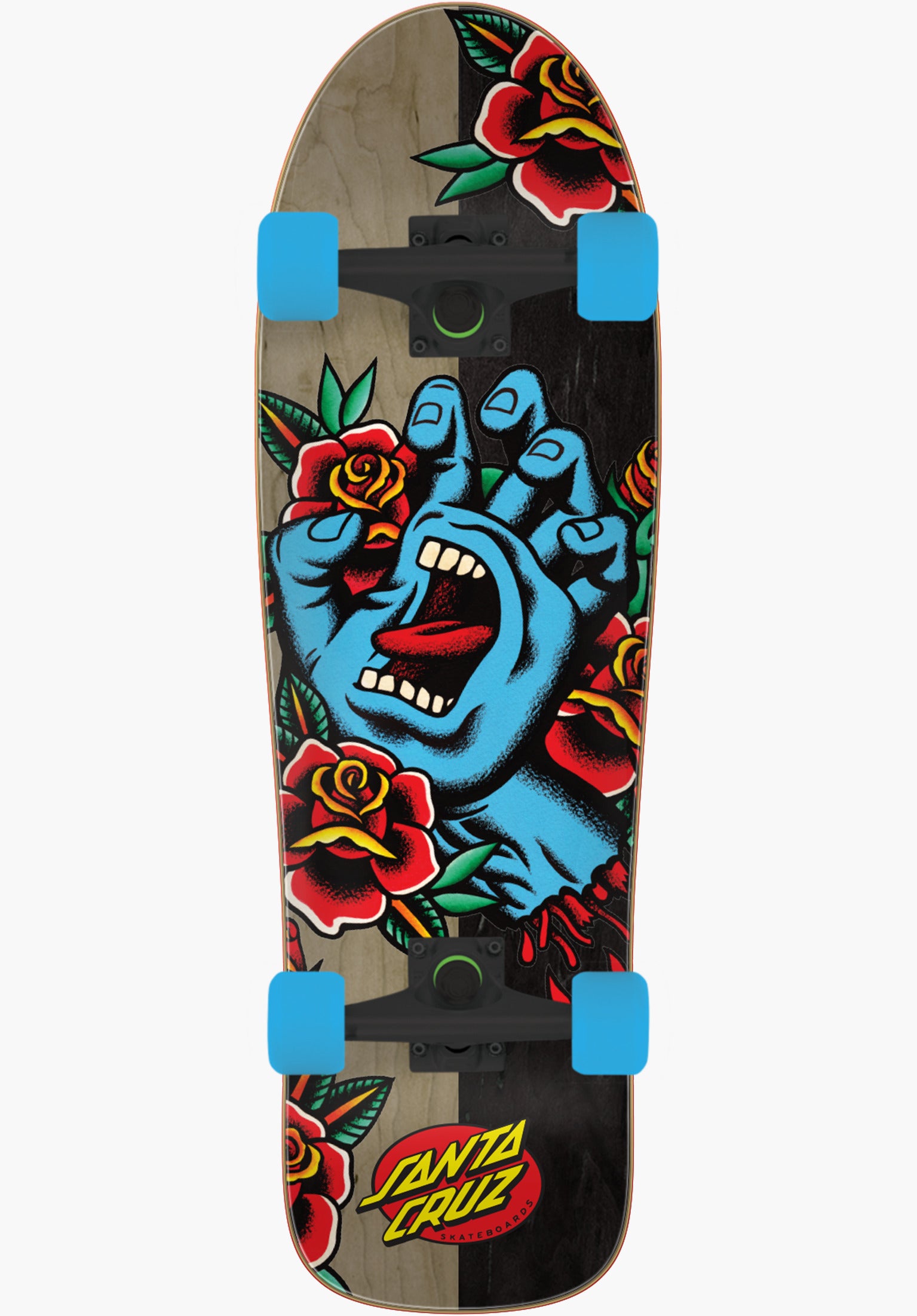 Screaming Hand Full Santa-Cruz Skateboard Complete in black – TITUS