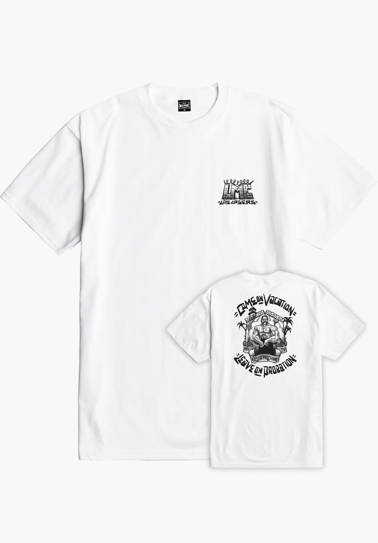 Yard Iron Loser-Machine T-shirt in white voor mannen – TITUS