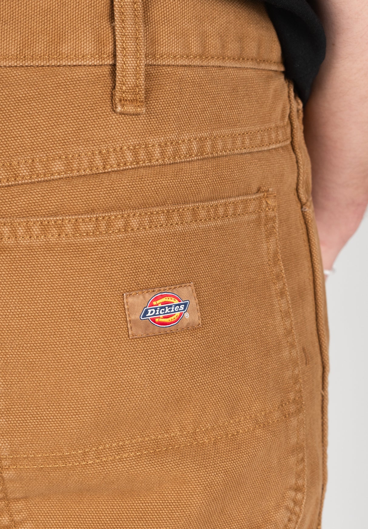 Dickies Duck Canvas Short stonewashed-darkbrown Close-Up2