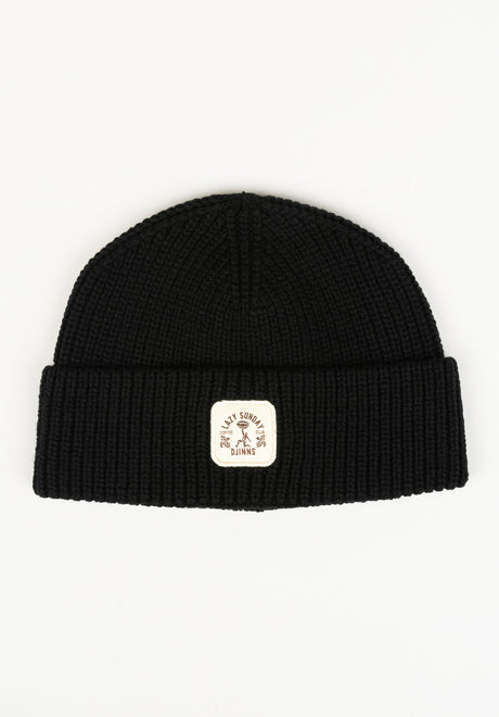 Medi Short Beanie Lazy Classic black Vorderansicht