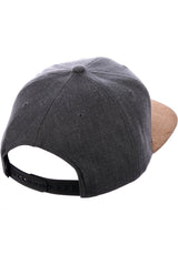 Suede 6-Panel heathercharcoal Close-Up1