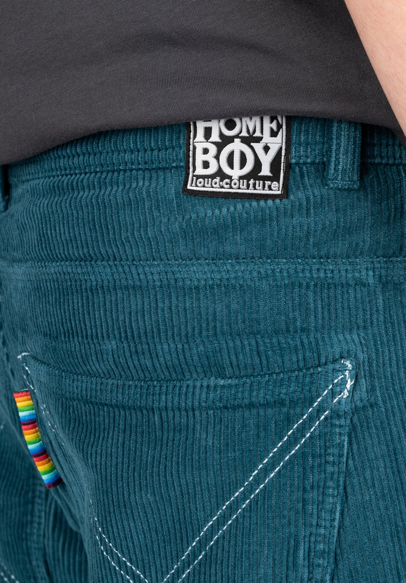 X-tra Baggy Cord Homeboy Chino- / Cloth pants in petrol for
