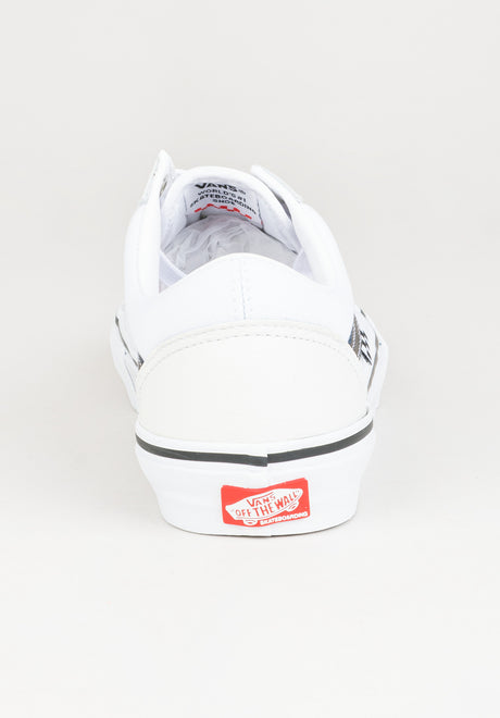 Skate Old Skool leatherwhite-white Seitenansicht