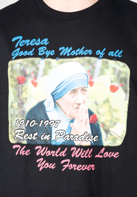 Mother Theresa RIP black Rückenansicht