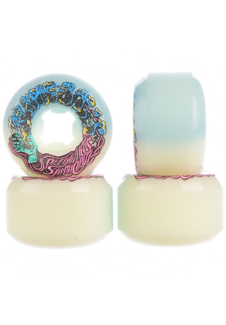 Hairballs 50-50 White Teal 95A white-teal Rückenansicht