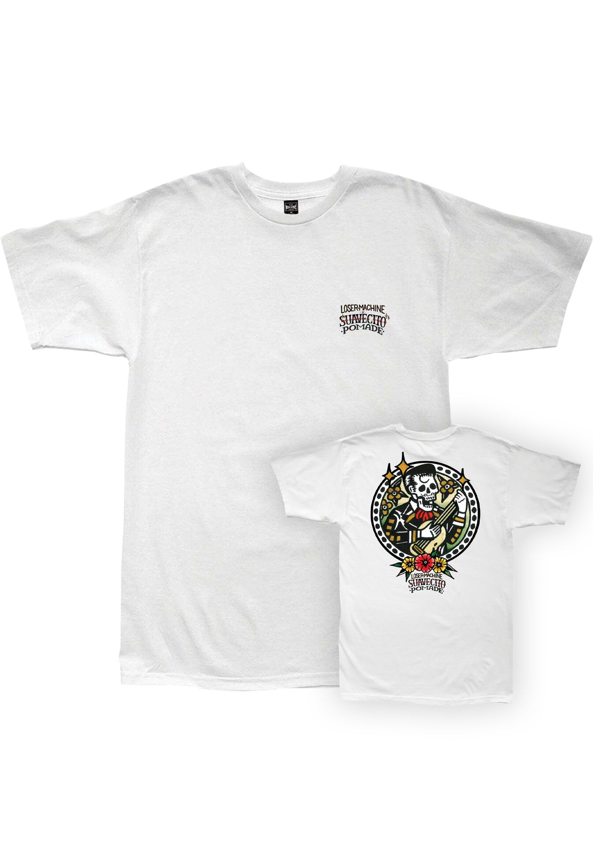 x Suavecito Mariachi Calavera white Vorderansicht