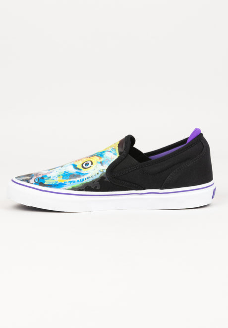 Wino G6 Slip-On X Dinosaur Jr. black-purple Oberansicht