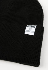 Basic Beanie Wool black Rückenansicht