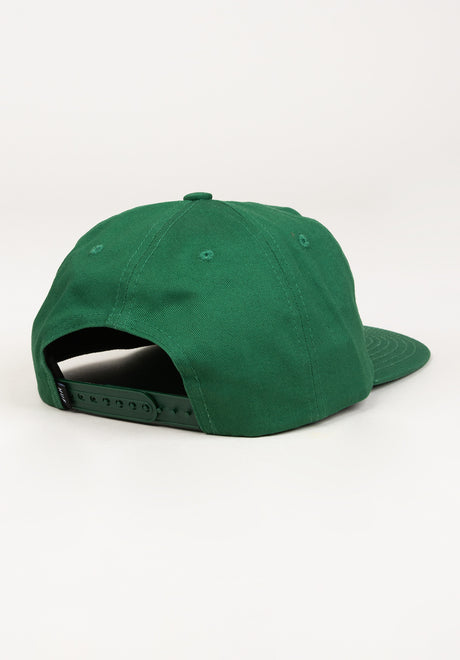 Triple Triangle Snapback forestgreen Rückenansicht