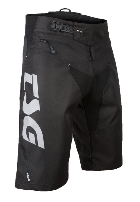 Plain Bike Shorts black-grey Vorderansicht
