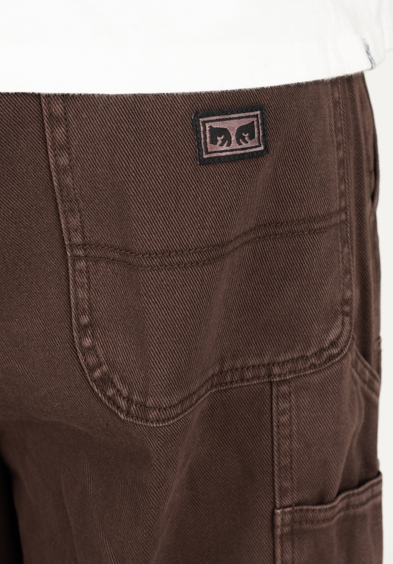 Bigwig Denim Carpenter OBEY Chino- / Cloth pants in javabrown for
