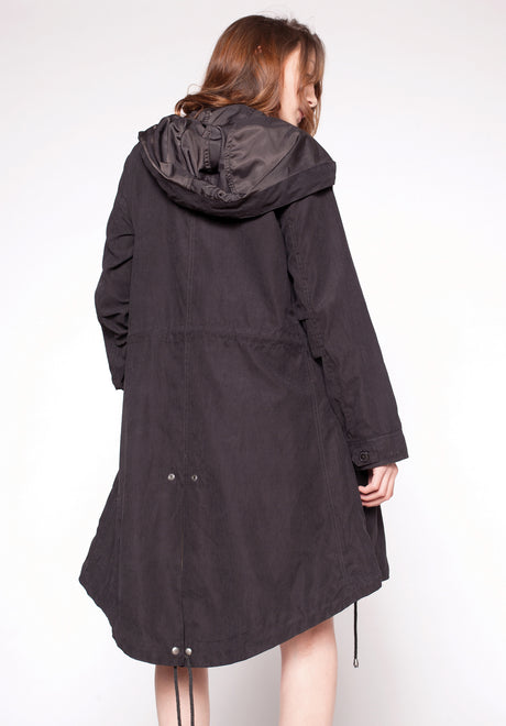 Girl Lofty Parka black Rückenansicht
