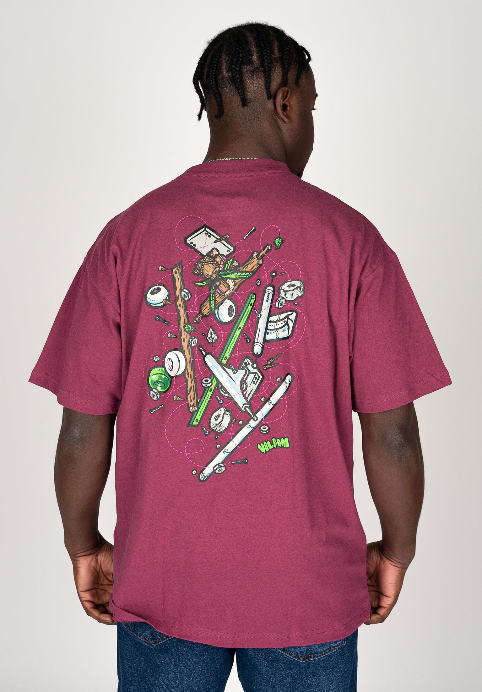 Pink sales volcom shirt