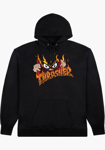 Sucka Free By Neckface Thrasher Hoodie in black for men – TITUS Sucka Free By Neckface Thrasher Hoodie in black for men – TITUS