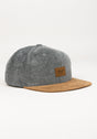 Suede 6-Panel silkygrey Vorderansicht