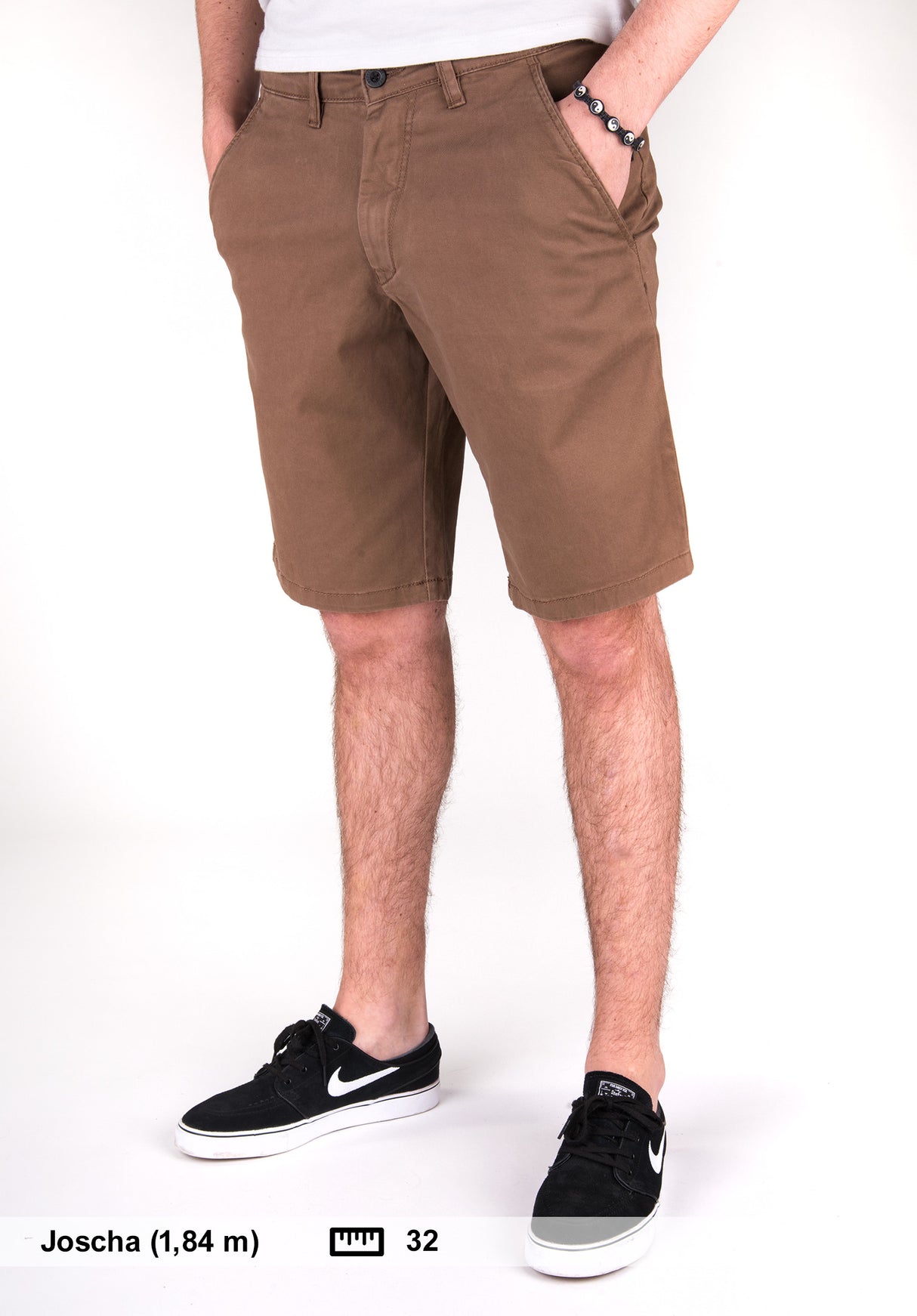 Flex Grip Chino Short brown Vorderansicht