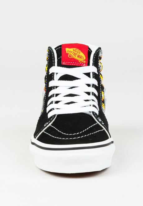 Sk8-Hi Kids black-flaming Rückenansicht