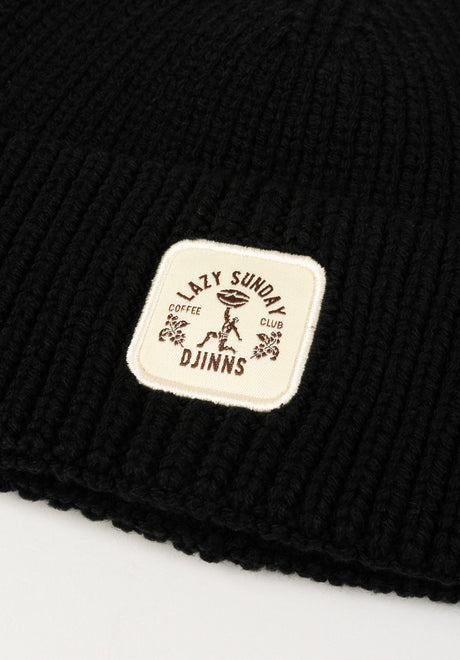 Medi Short Beanie Lazy Classic black Rückenansicht