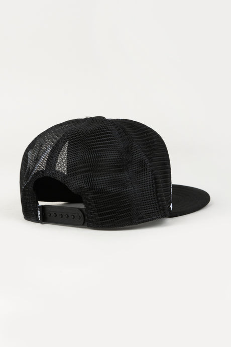  Classic Patch Trucker Plus Boys black-white-checkerboard Rückenansicht
