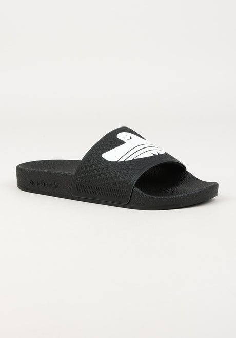 Shmoofoil Slide coreblack-white-coreblack Vorderansicht