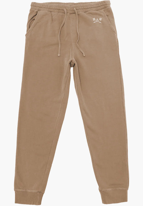 Go-To Pigment Fleece Pants sandstone Vorderansicht