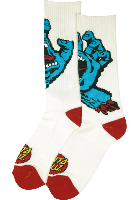 Screaming Hand Socks white Vorderansicht