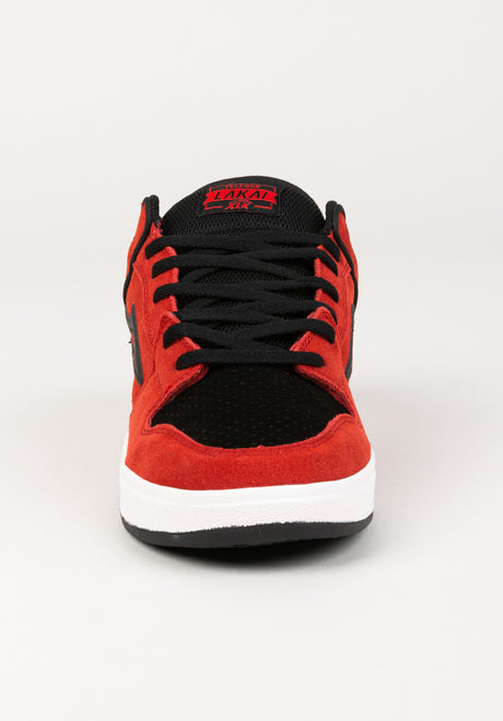 Telford Low red-suede Rückenansicht