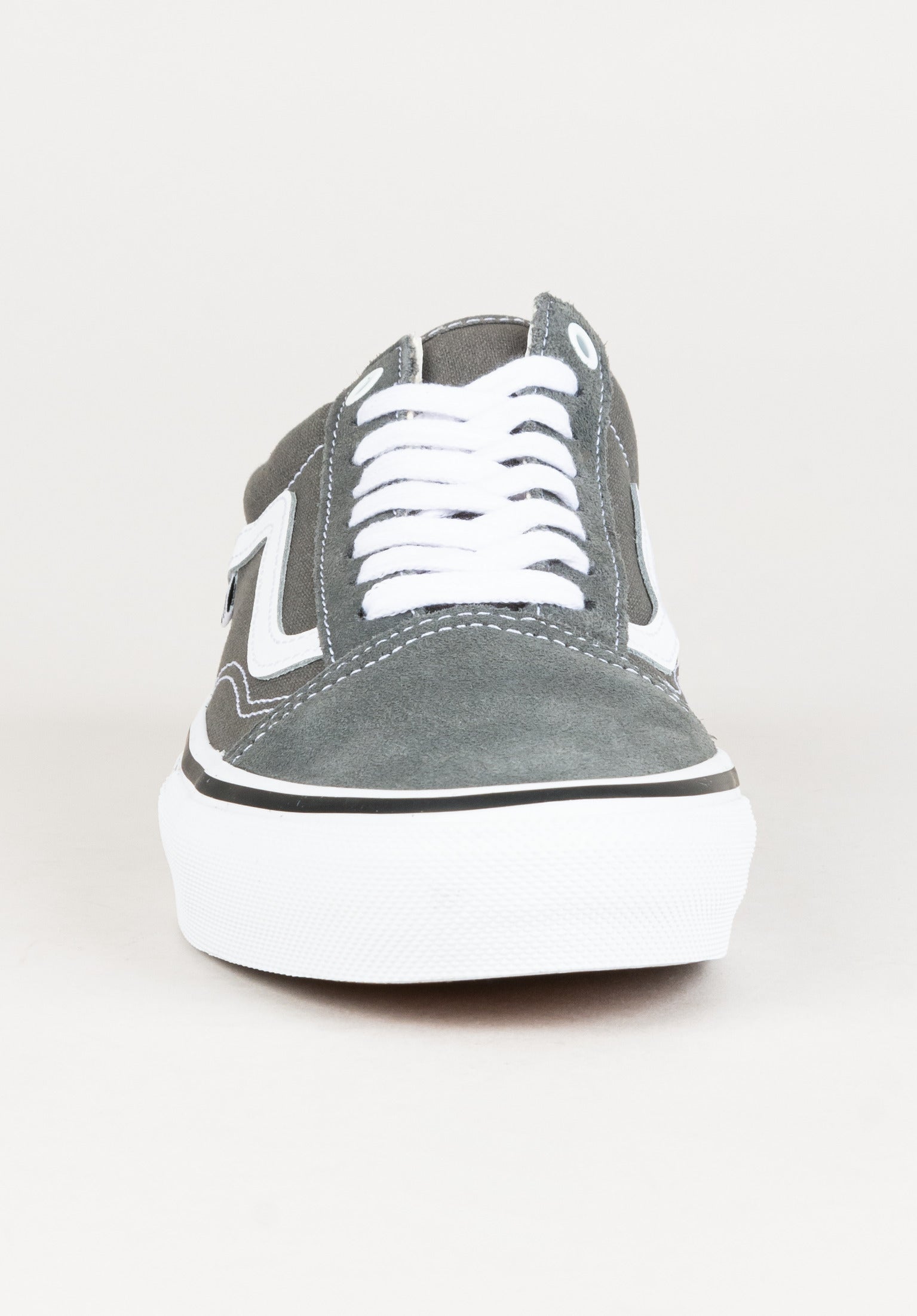 Skate Old Skool Vans Mens Shoes in pewter white for c TITUS