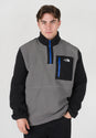 Yumiori 1/4 Zip smokedpearl-tnfblack Vorderansicht