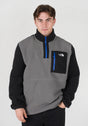 Yumiori 1/4 Zip smokedpearl-tnfblack Vorderansicht