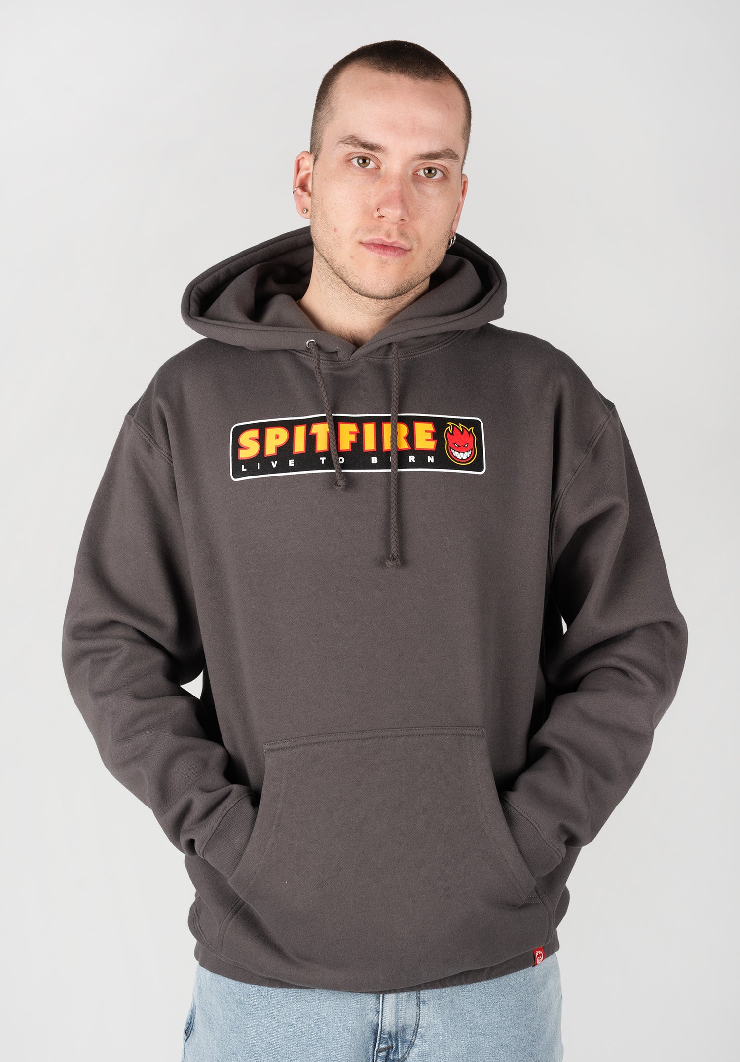 LTB Spitfire Hoodie in charcoal for men – TITUS - Main Image