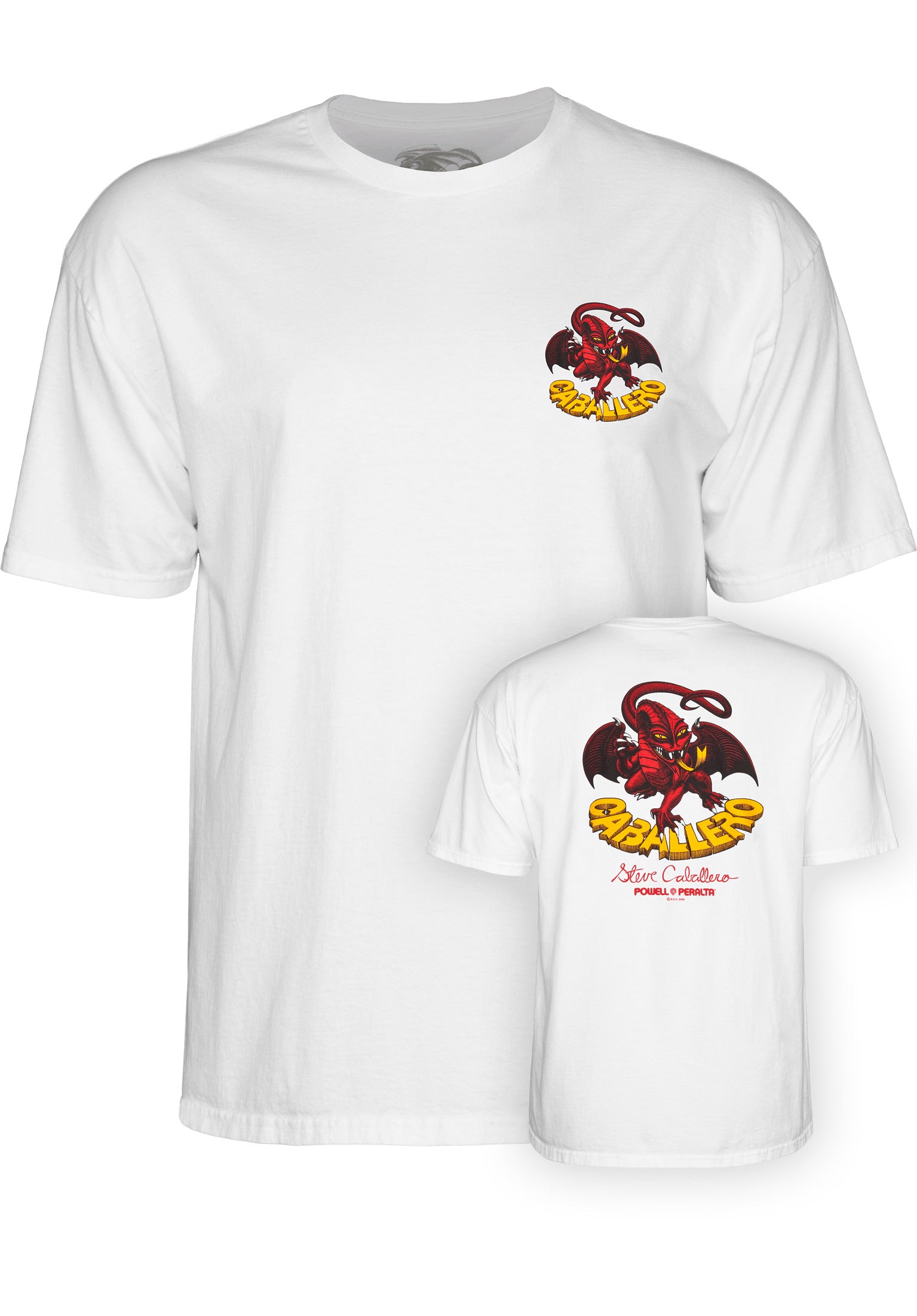 90’s Powell Peralta Steve Steadham Tシャツ Powell Peralta Steve Caballero Street Dragon T-shirt - Black