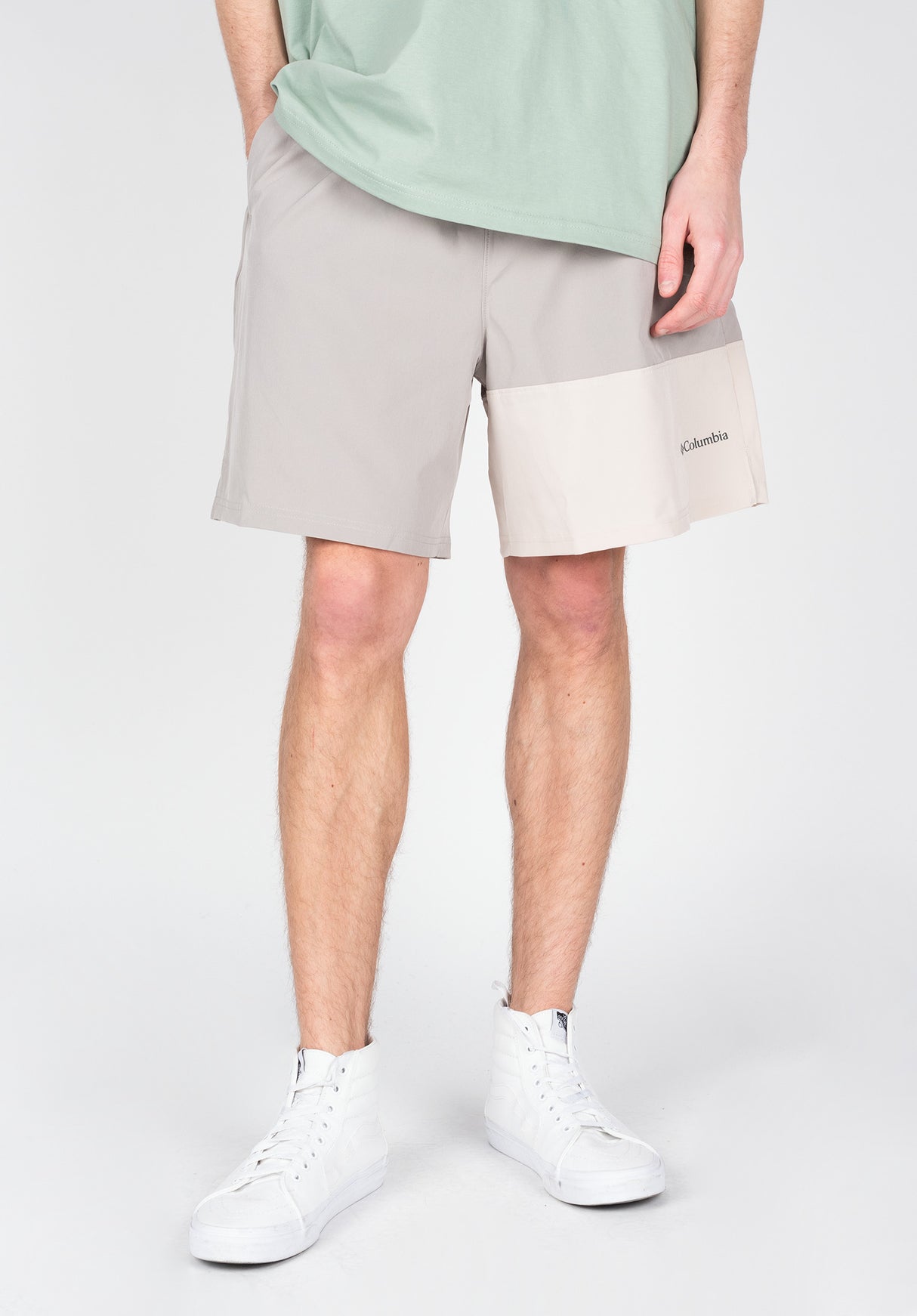 Hike Color Block Columbia Boardshorts in flintgrey-darkstone for