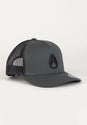 Iconed Trucker Hat charcoal-black Vorderansicht