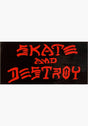 Skate and Destroy Medium Sticker black Vorderansicht