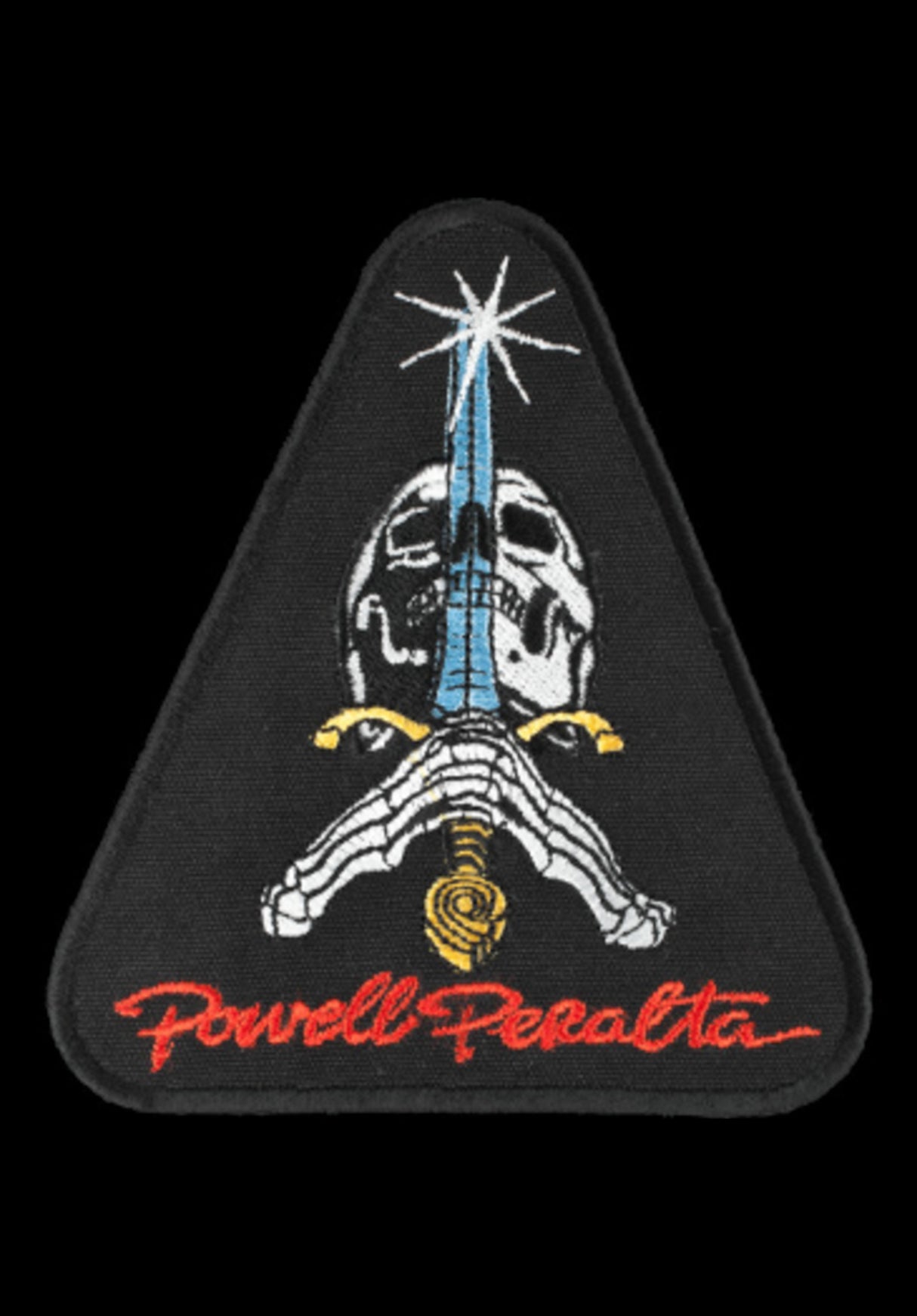 Skull & Sword '2' 3,5" Patch red Vorderansicht