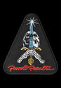 Skull & Sword '2' 3,5" Patch red Vorderansicht