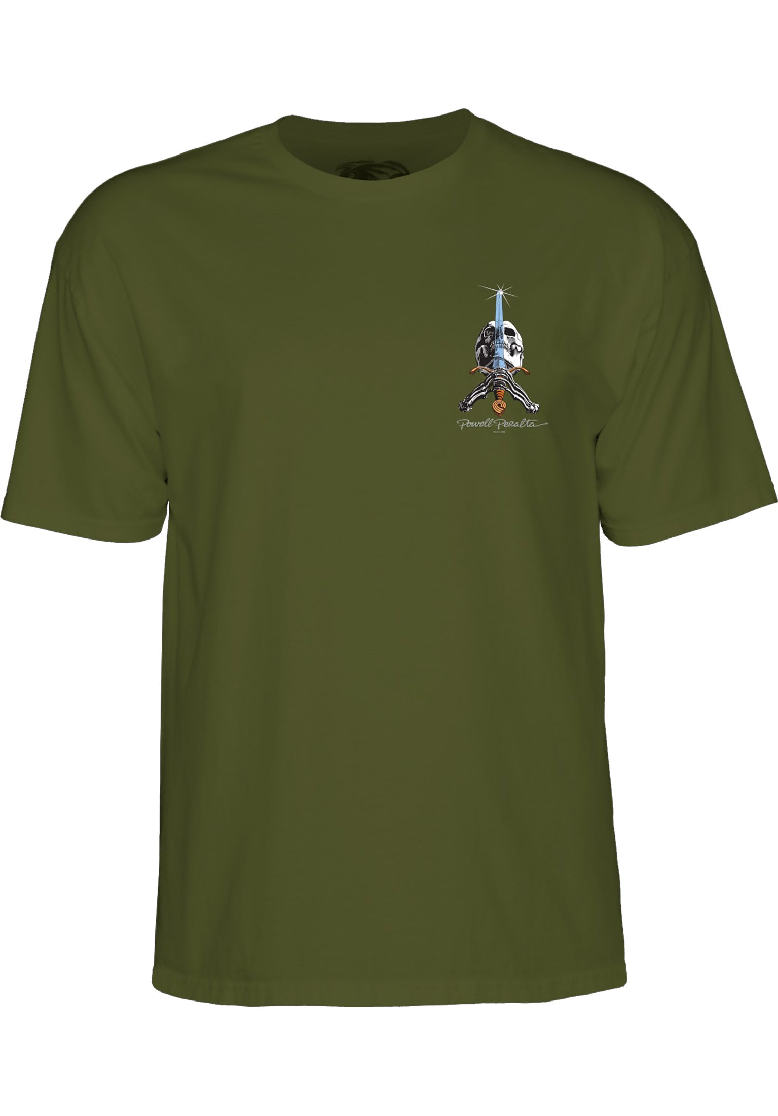 Skull & Sword Powell-Peralta T-Shirt in military-green for men – TITUS