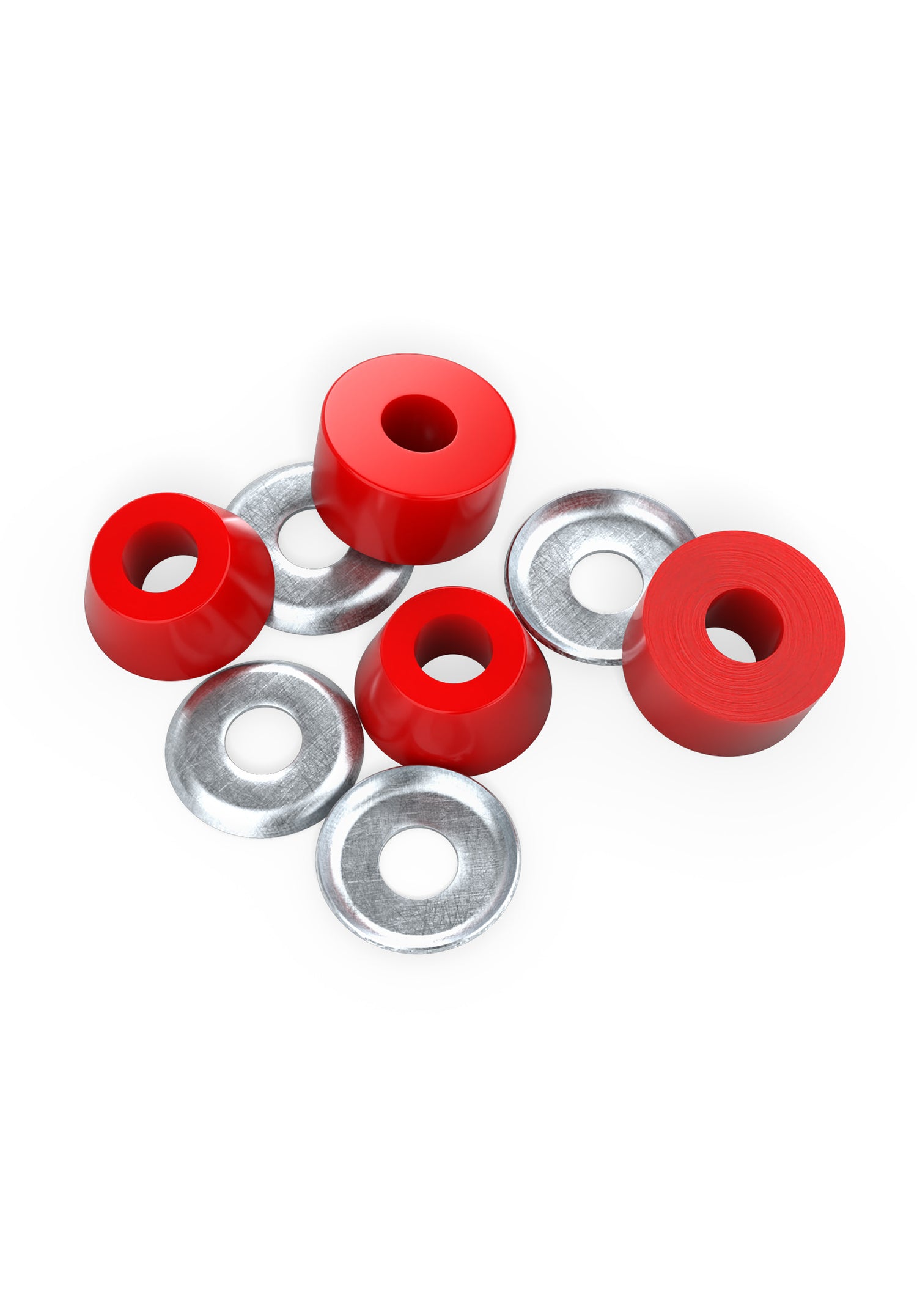 Standard Cylinder Cushions Soft 88A 4er red Closeup1 Zoom Image