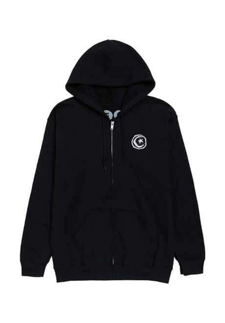 Star & Moon Embroidered black Vorderansicht