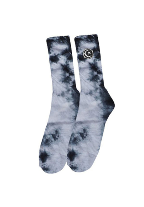 Star & Moon Tye Dye black-white Vorderansicht