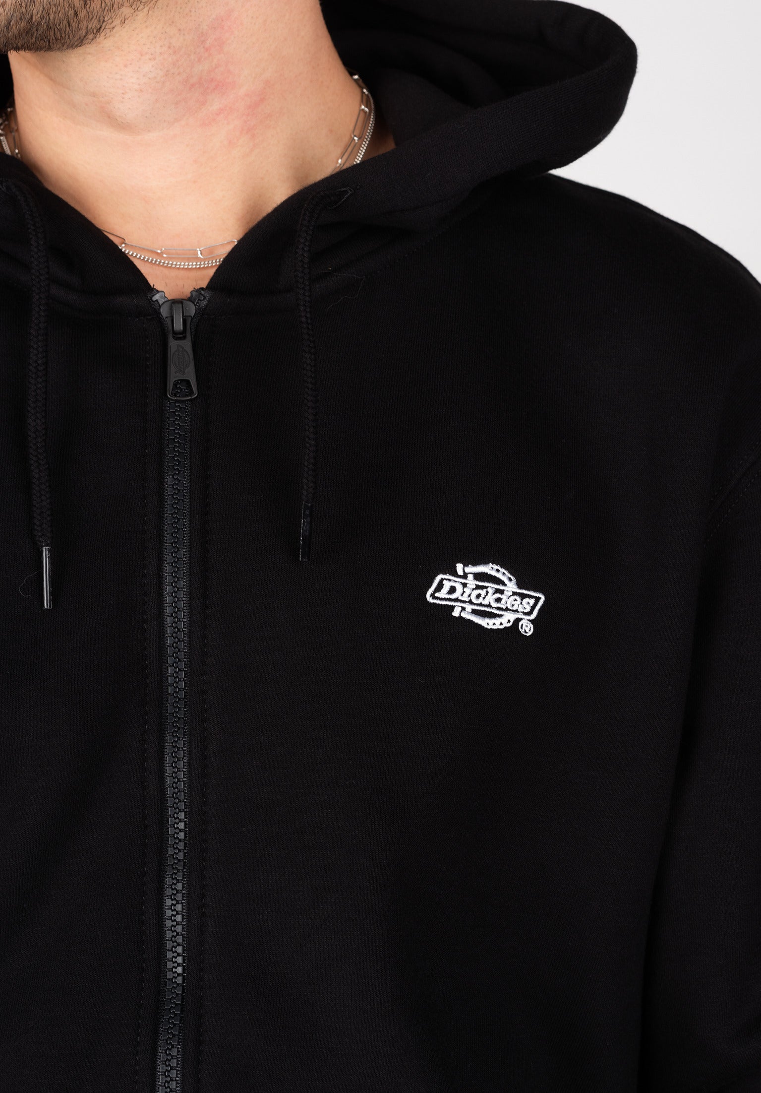 Summerdale Zip Through Dickies Zip-Hoodie in black for men – TITUS
