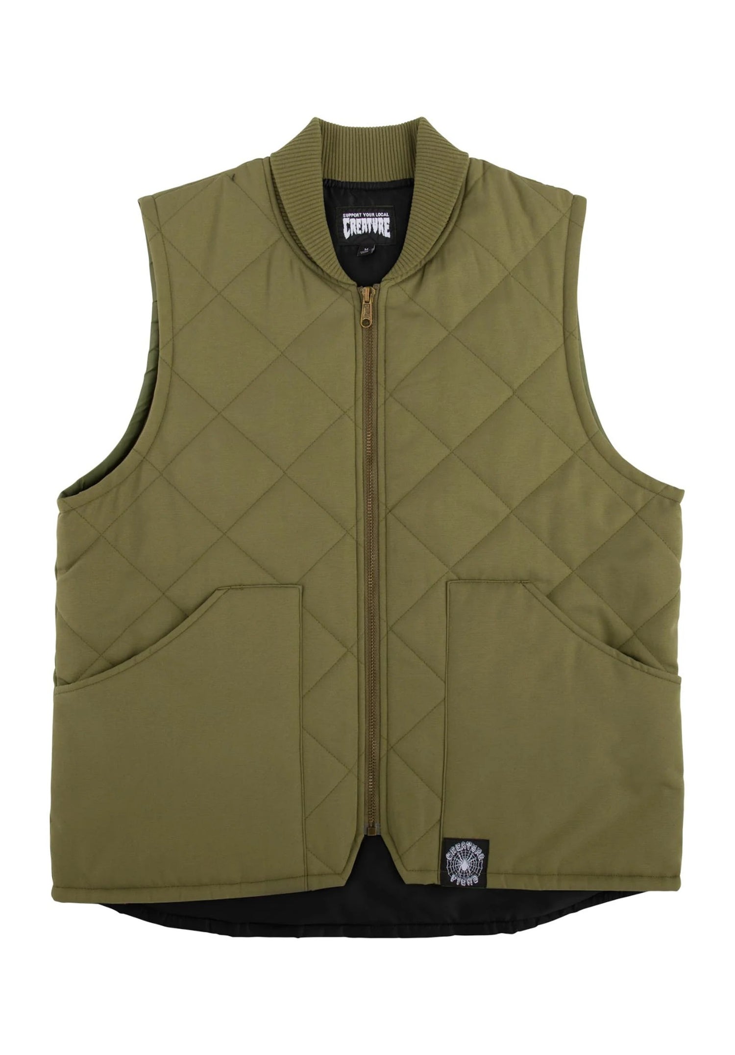 Support Quilt Vest Work Top stone green Vorderansicht Zoom Image