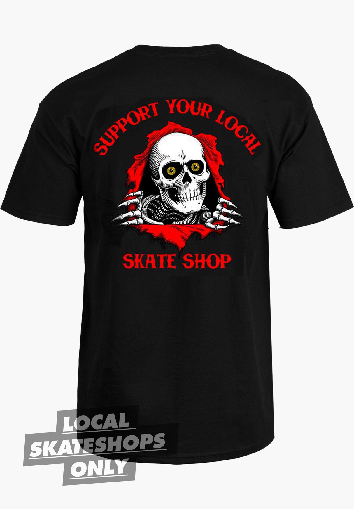 Support Your Local Skate Shop black Closeup1