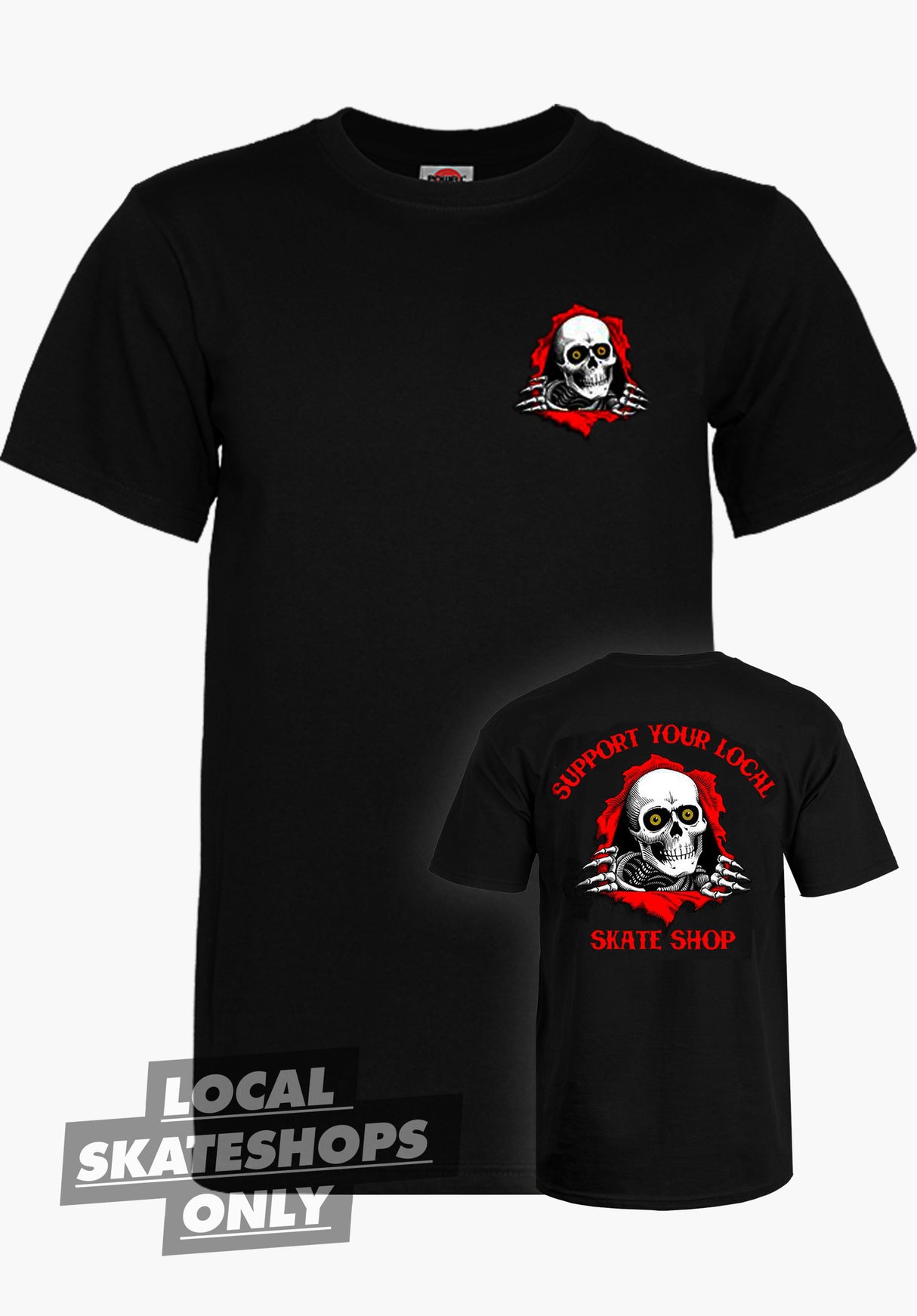 Support Your Local Skate Shop black Vorderansicht